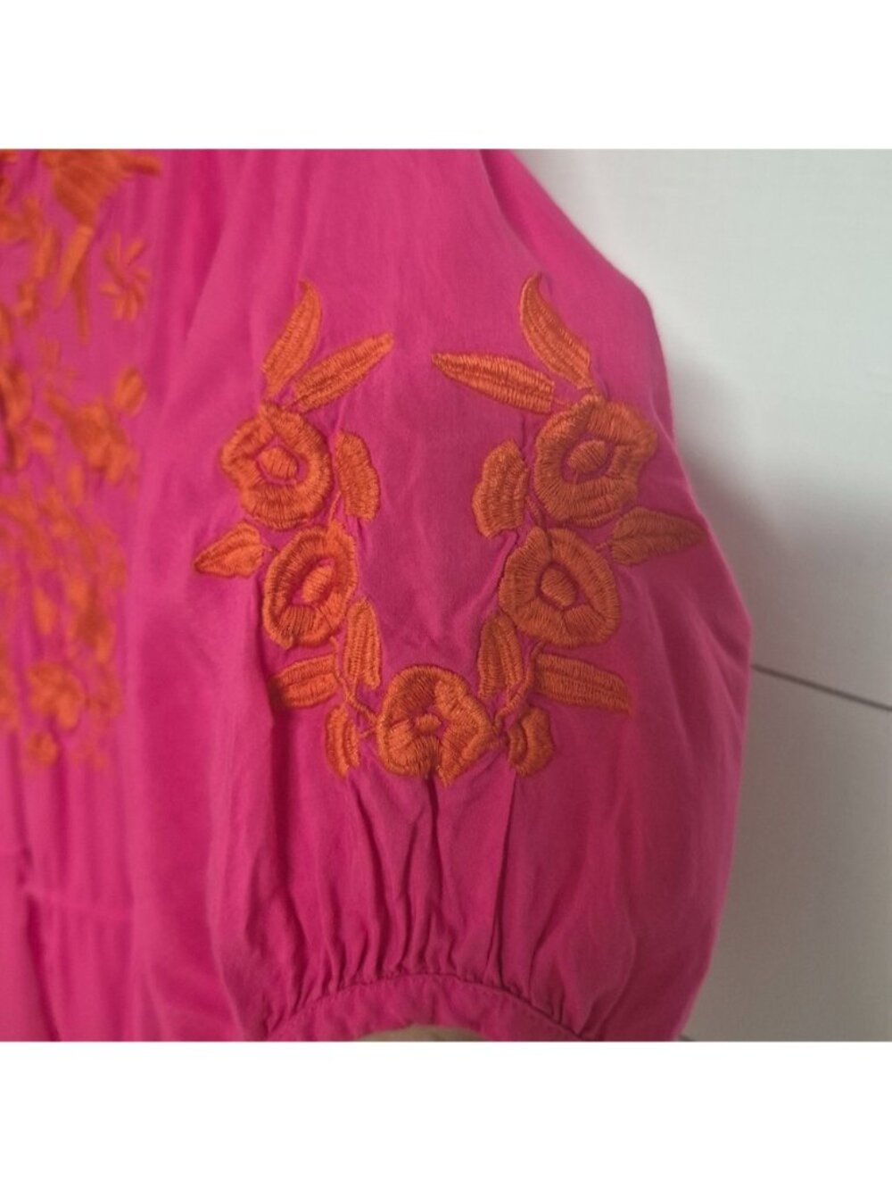 Ivu Jane Women's Pink Boho Embroidered Tunic Top - Picture 4 of 9